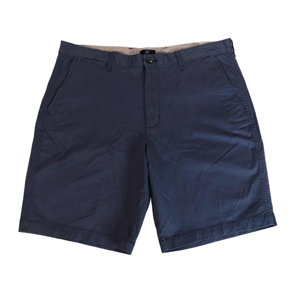 George Flat Front Chino Short’s Men’s Size 38 Color Blue Above The Knee
Mid Rise